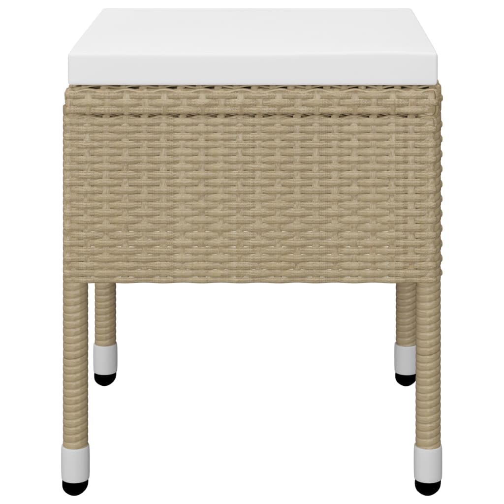 Ensemble à manger de jardin 5 pcs Beige