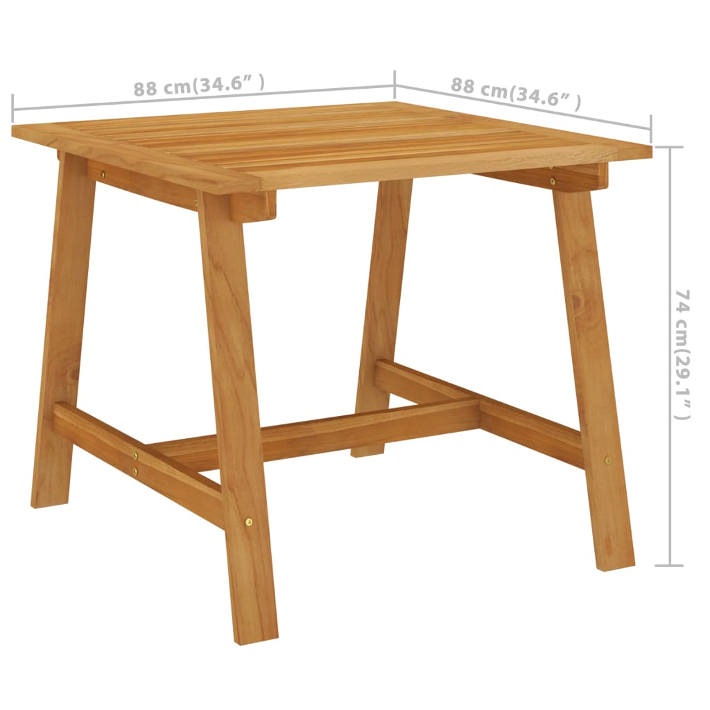 Ensemble à manger de jardin 3 pcs Gris