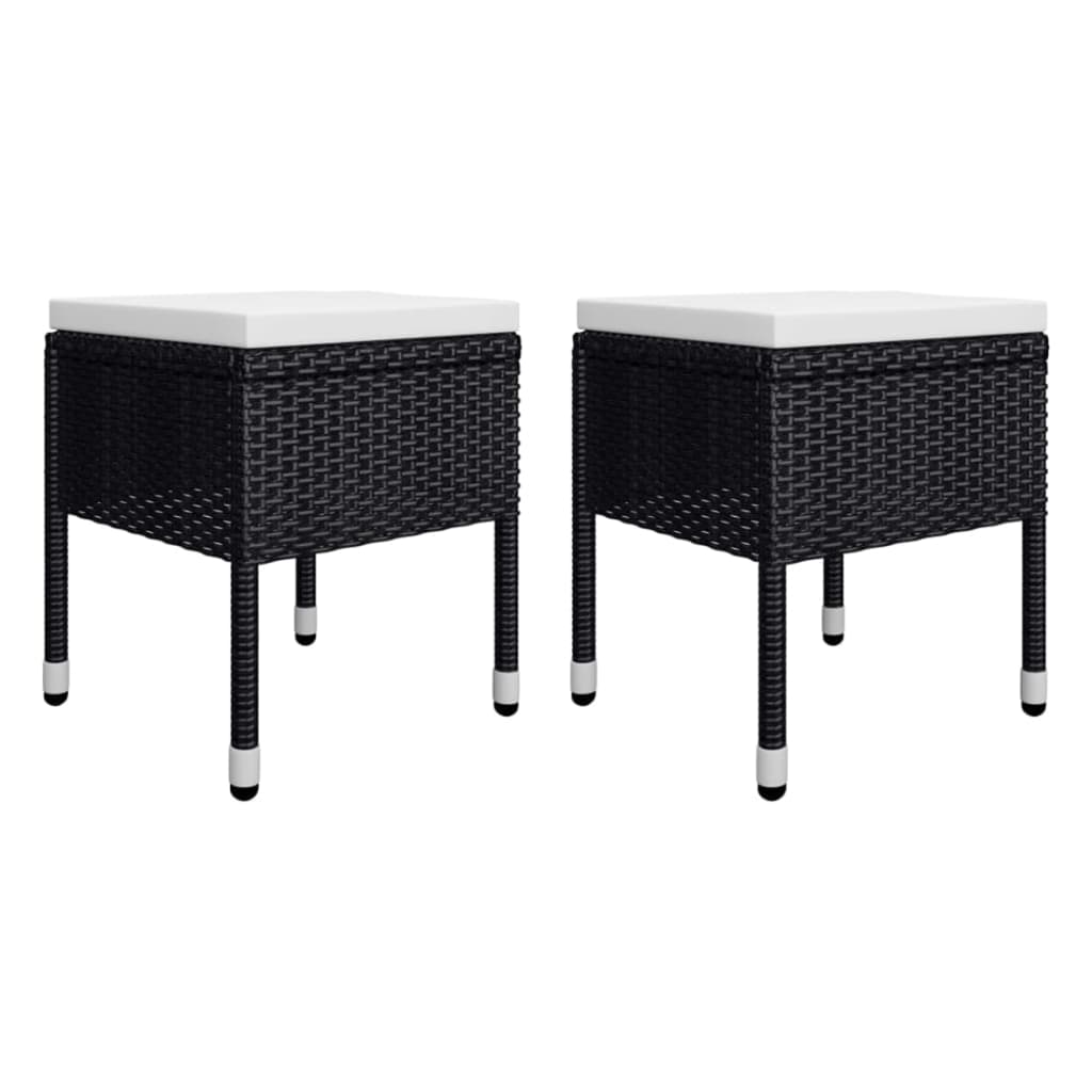 Ensemble à manger de jardin 5 pcs Noir