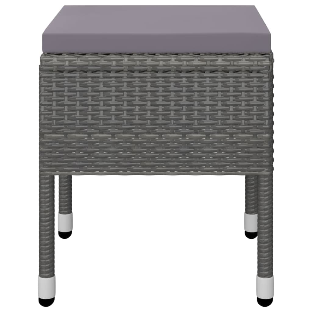 Ensemble à manger de jardin 5 pcs Gris