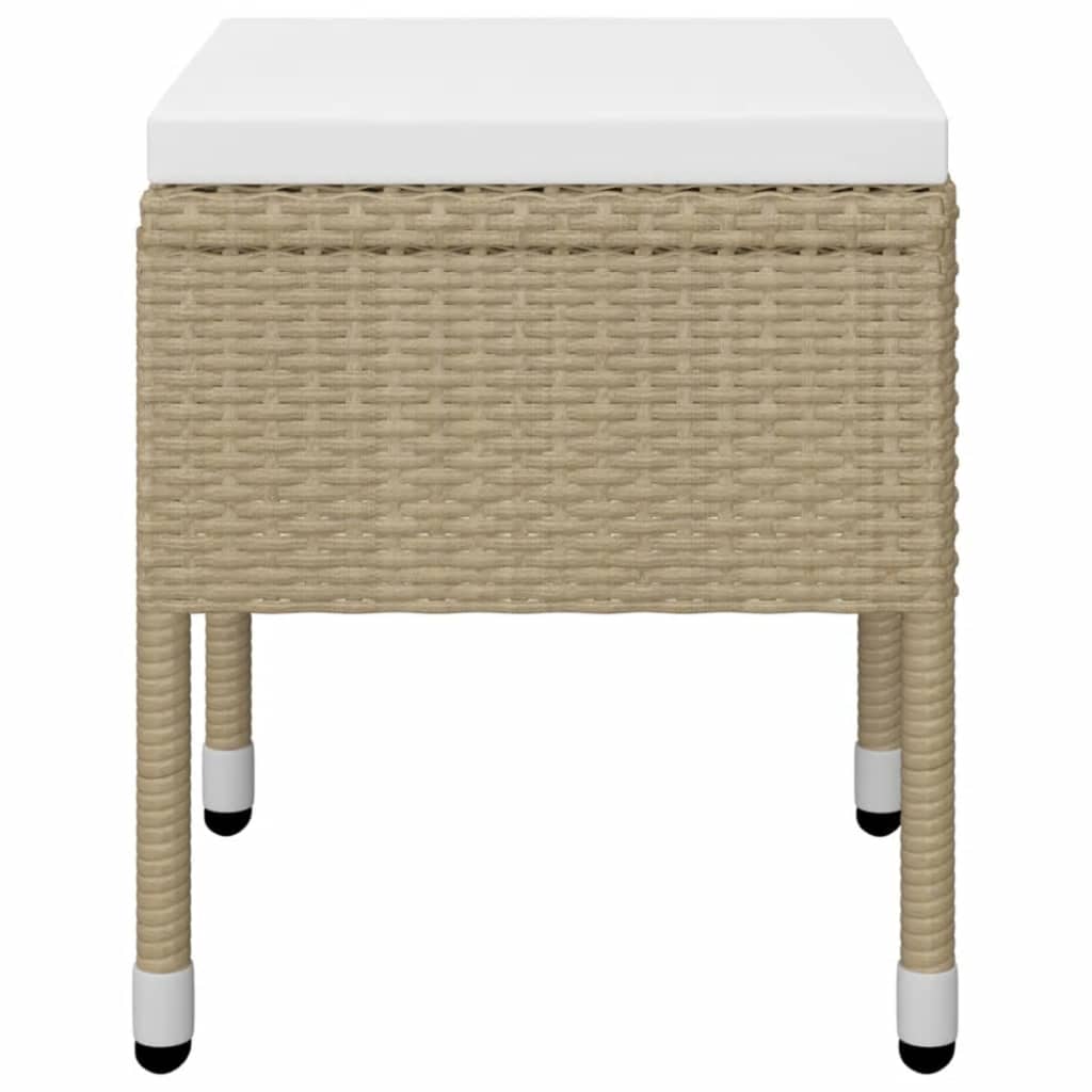 Ensemble à manger de jardin 5 pcs Beige