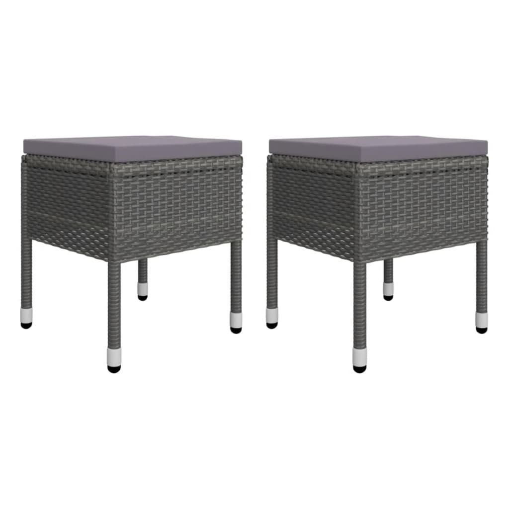 Ensemble à manger de jardin 5 pcs Gris