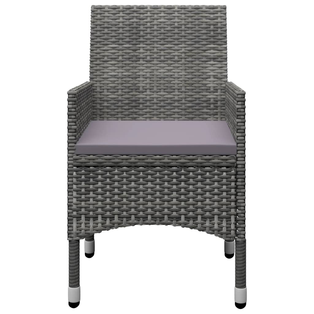 Ensemble à manger de jardin 7 pcs Gris