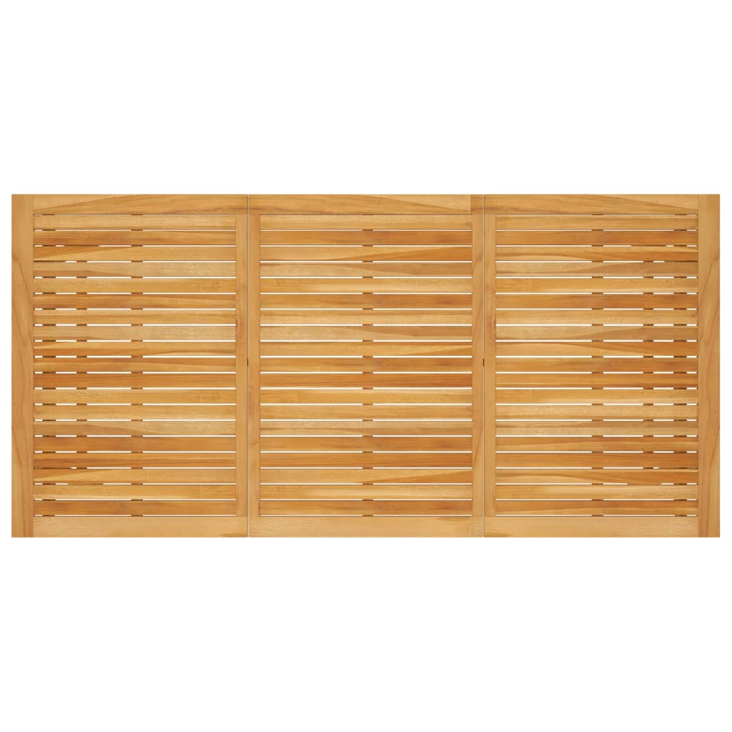 Ensemble à manger de jardin 7 pcs Marron