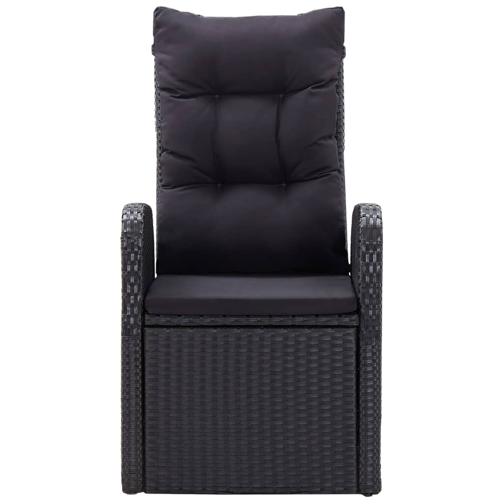 Ensemble à manger de jardin 7 pcs Noir
