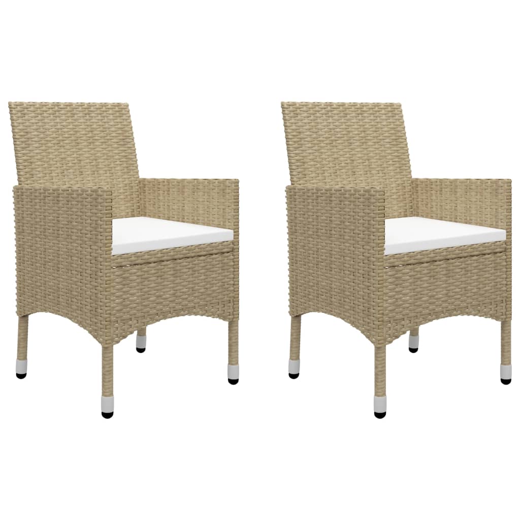 Ensemble à manger de jardin 5 pcs Beige