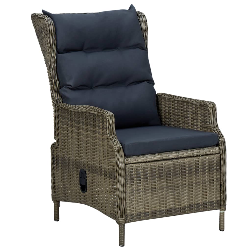 Ensemble à manger de jardin 3 pcs Marron