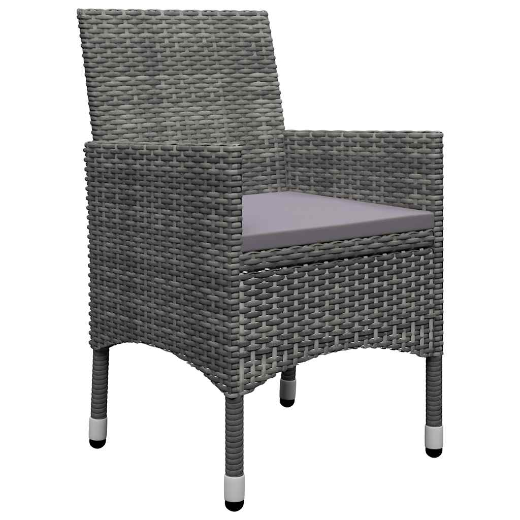 Ensemble à manger de jardin 11 pcs Gris
