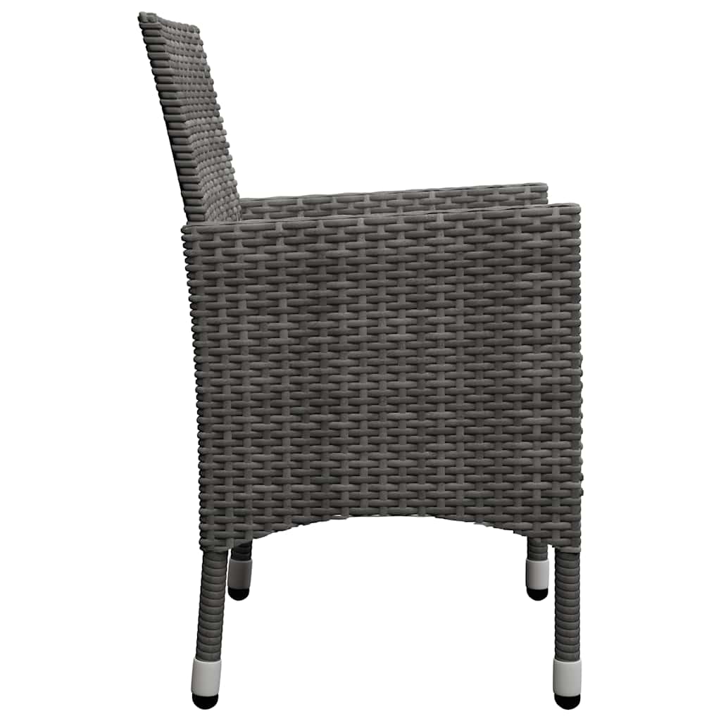Ensemble à manger de jardin 11 pcs Gris