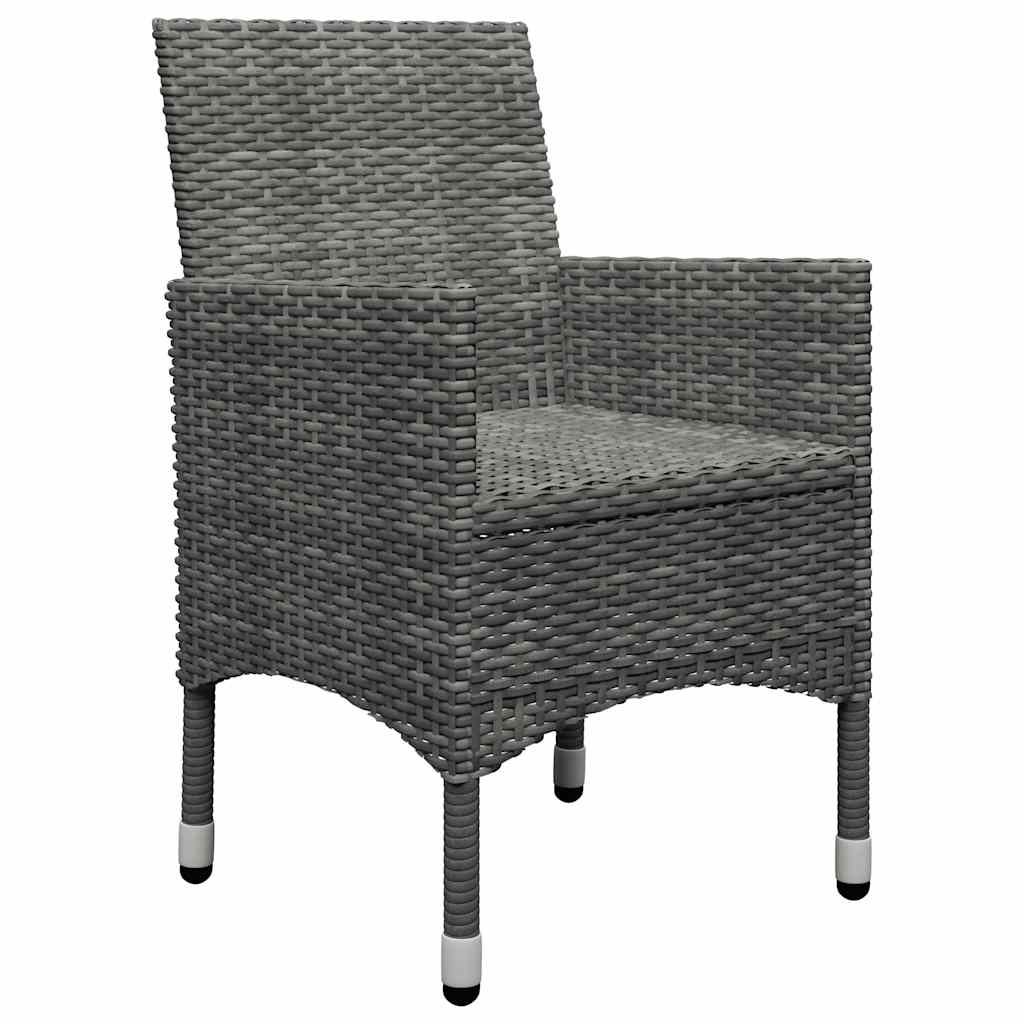 Ensemble à manger de jardin 11 pcs Gris