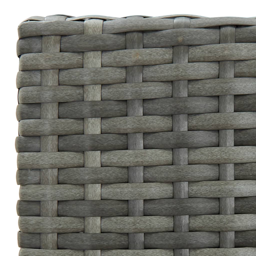 Ensemble de bar de jardin avec coussins 5 pcs Gris