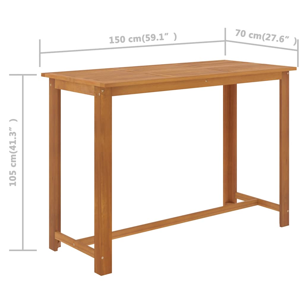 Ensemble de bar de jardin avec coussins 7 pcs Noir