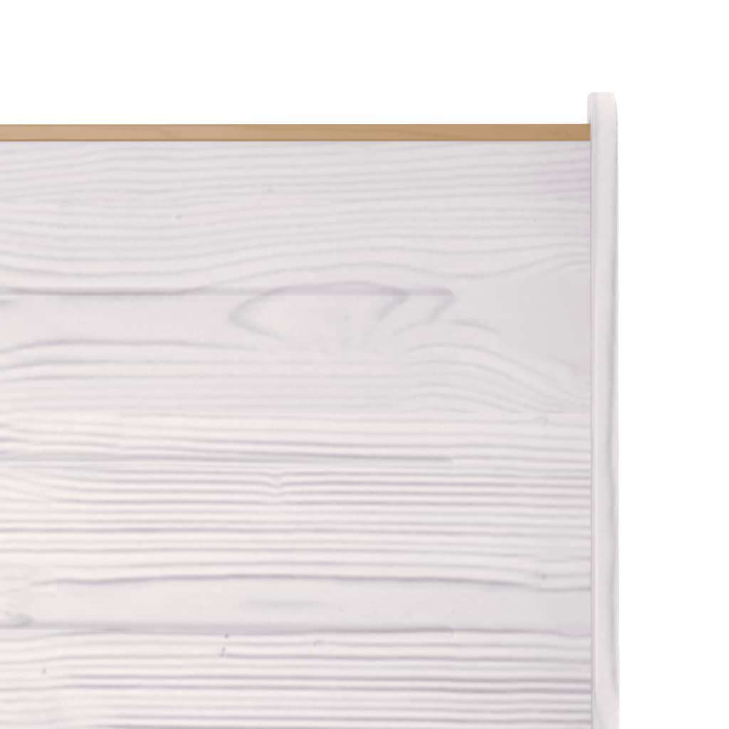 Banc d'angle REINE 151 cm marron miel et blanc bois pin solide - XIOS