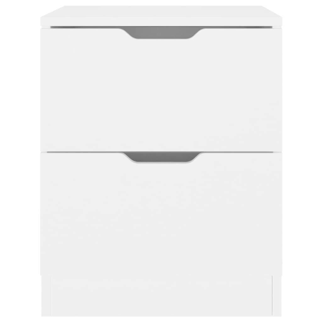 Tables de chevet 2 pcs blanc 40x40x50 cm bois d’ingénierie - XIOS