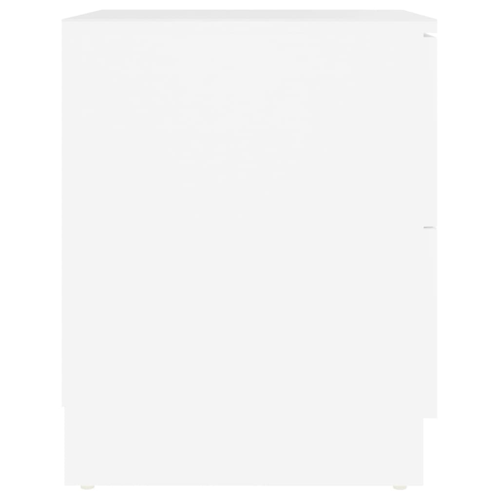 Tables de chevet 2 pcs blanc 40x40x50 cm bois d’ingénierie - XIOS