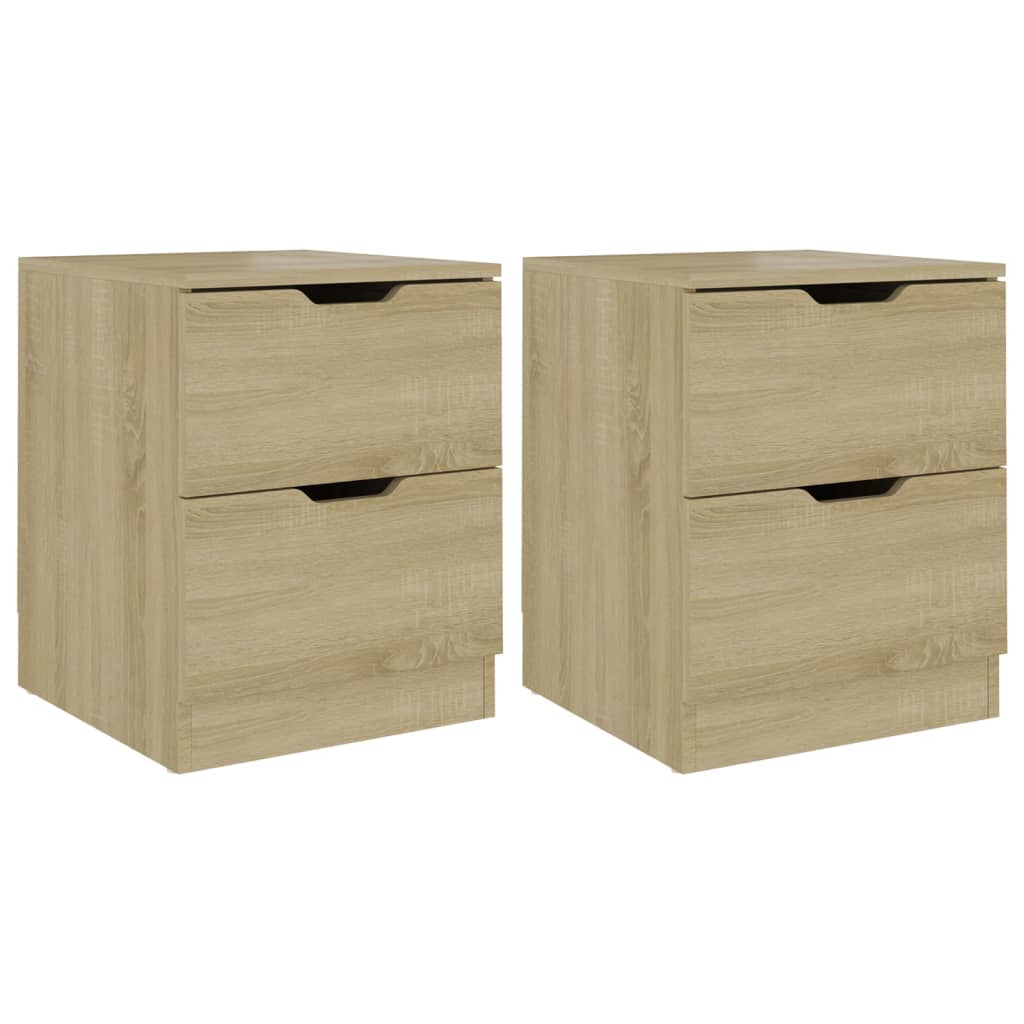 Tables de chevet 2 pcs chêne sonoma 40x40x50 cm bois ingénierie - XIOS