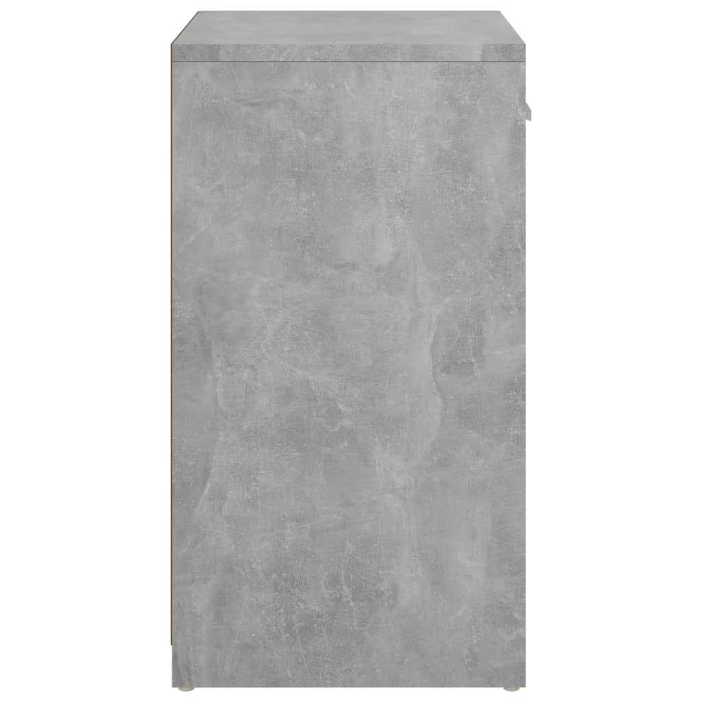 Banc à chaussures Gris béton 94,5x31x57 cm Aggloméré - XIOS