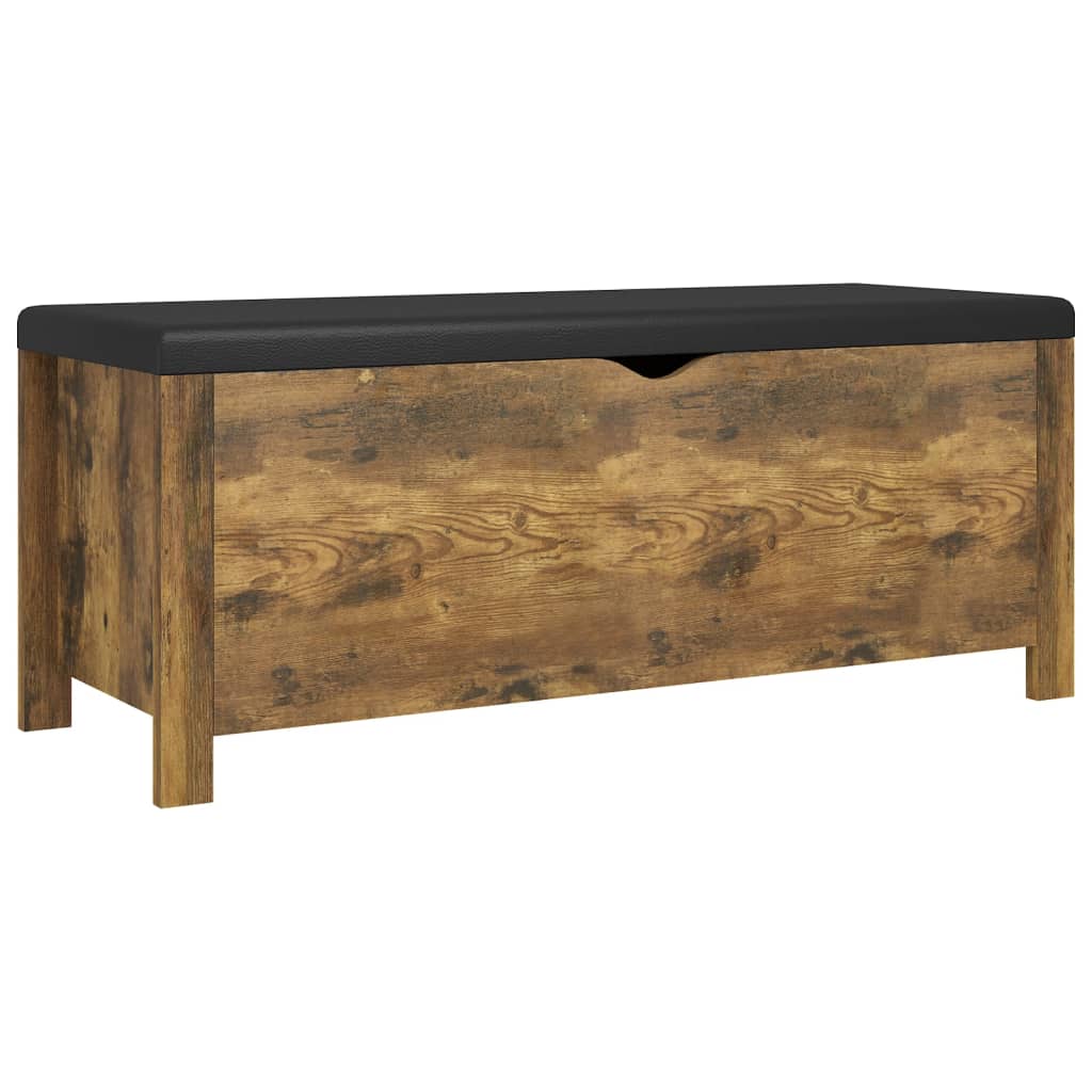 Boîte de rangement et coussin Chêne fumé 105x40x45 cm Aggloméré - XIOS