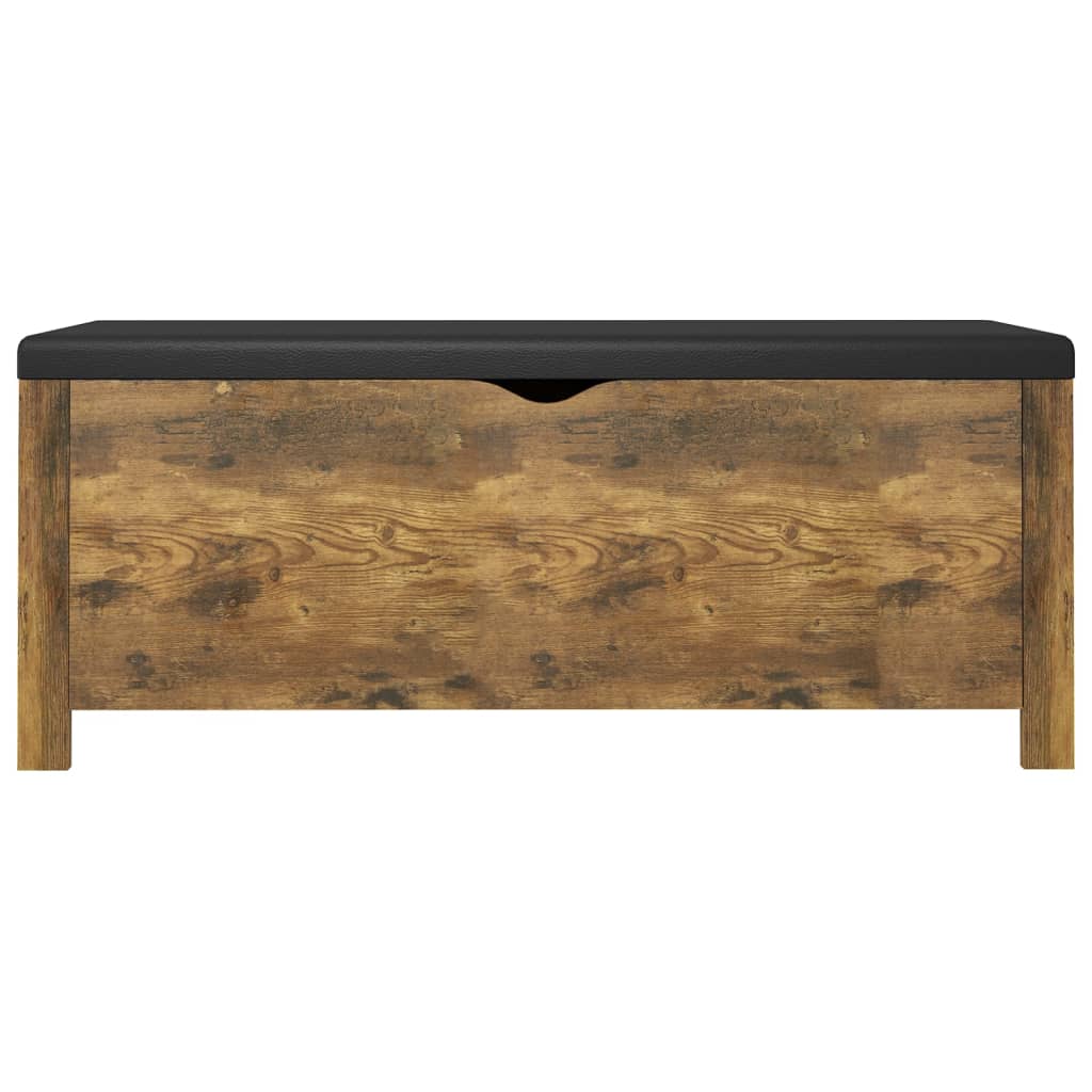 Boîte de rangement et coussin Chêne fumé 105x40x45 cm Aggloméré - XIOS