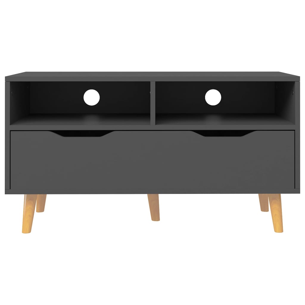 Meuble TV gris 90x40x48,5 cm bois d'ingénierie - XIOS
