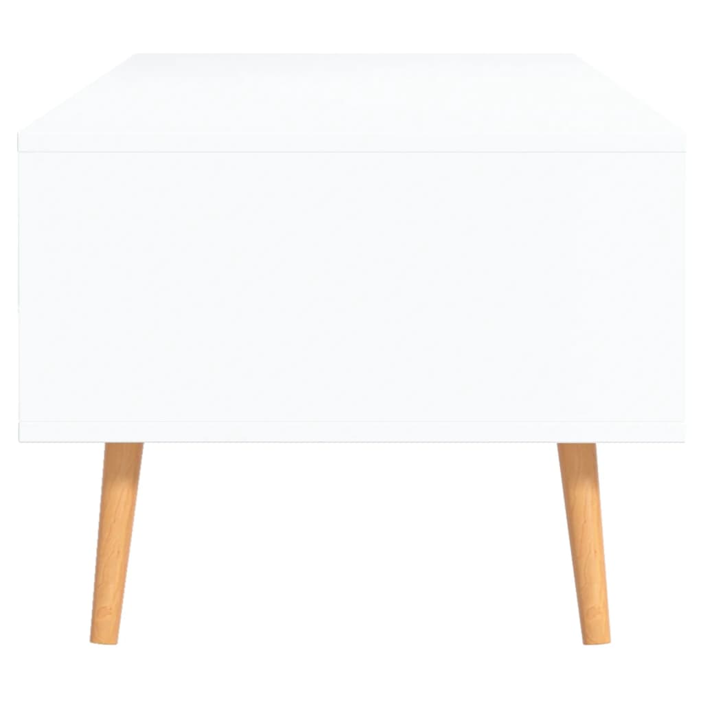 Table basse Blanc et chêne Sonoma 100x49,5x43cm Bois ingénierie - XIOS