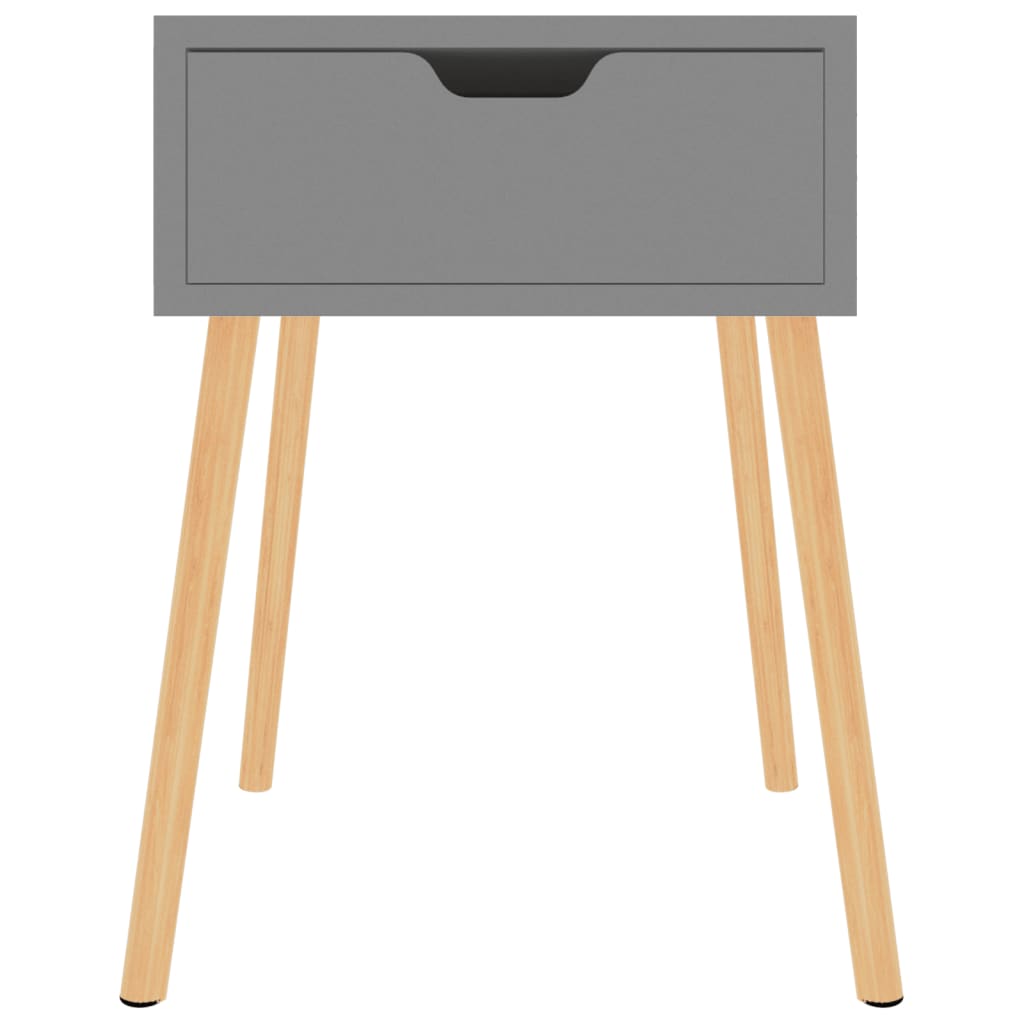 Tables de chevet 2 pcs Gris 40x40x56 cm Bois d'ingénierie - XIOS