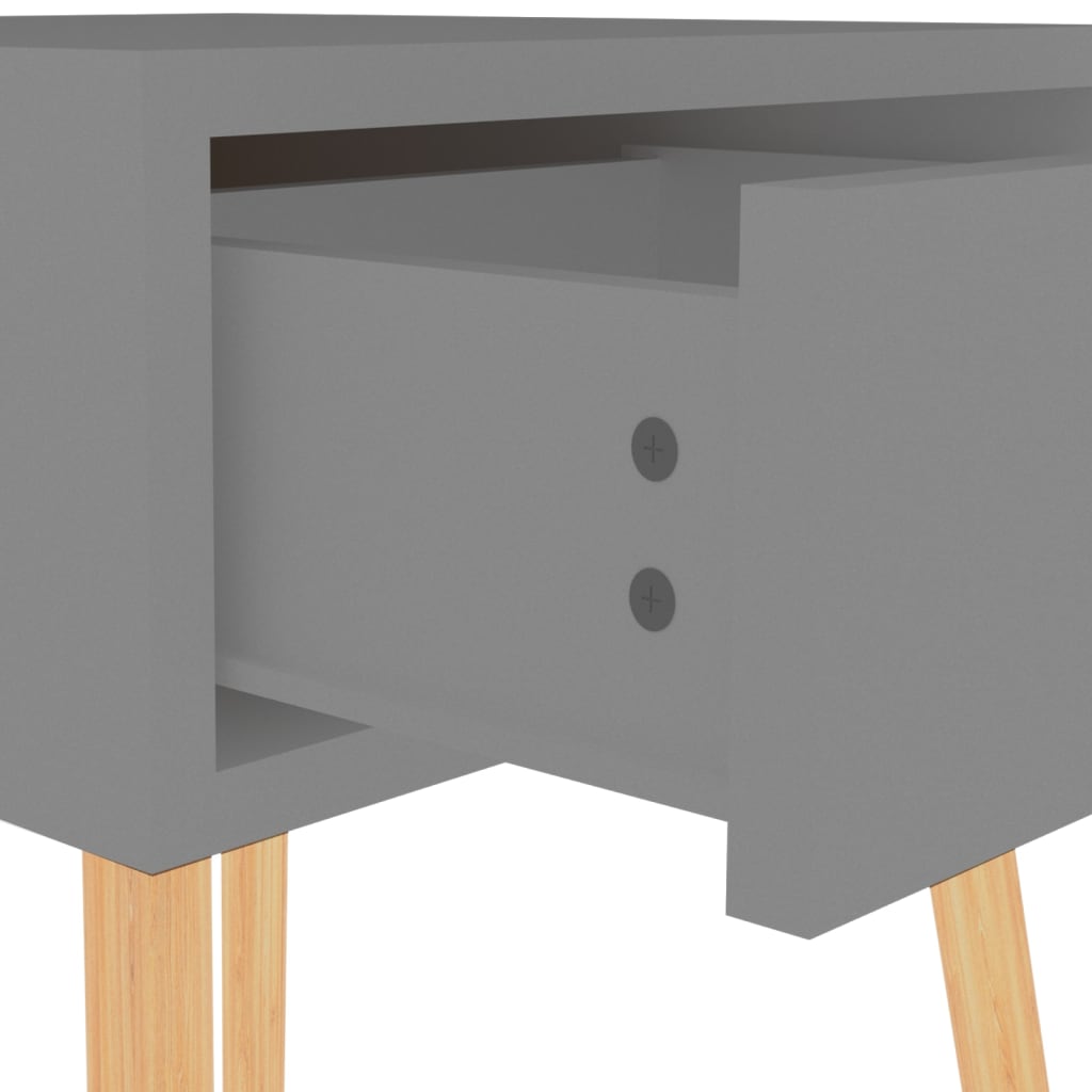 Tables de chevet 2 pcs Gris 40x40x56 cm Bois d'ingénierie - XIOS