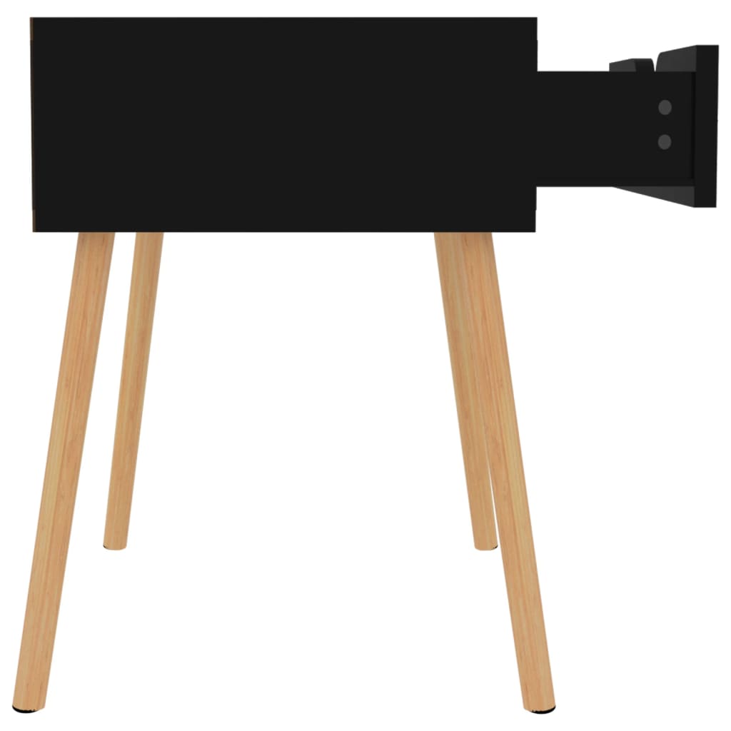 Table de chevet Noir brillant 40x40x56 cm Bois d'ingénierie - XIOS