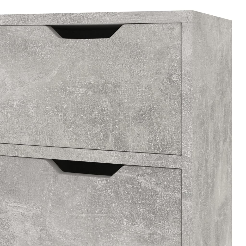 Buffet gris béton 90x30x72 cm bois d'ingénierie - XIOS