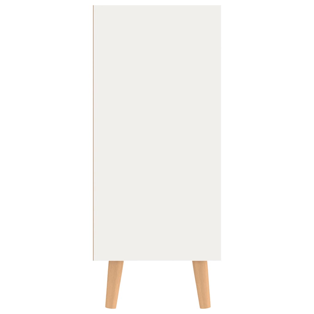 Buffet blanc et chêne sonoma 90x30x72 cm bois d'ingénierie - XIOS
