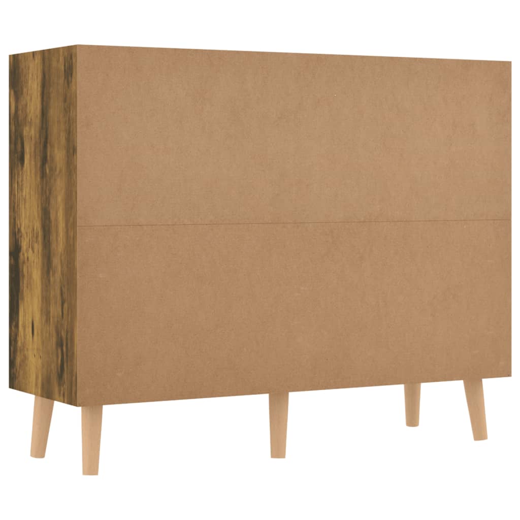 Buffet chêne fumé 90x30x72 cm bois d'ingénierie - XIOS