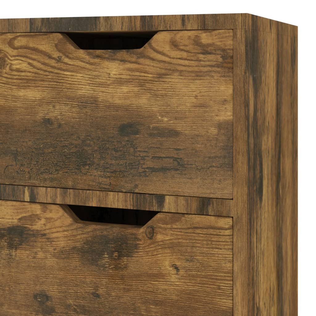 Buffet chêne fumé 90x30x72 cm bois d'ingénierie - XIOS