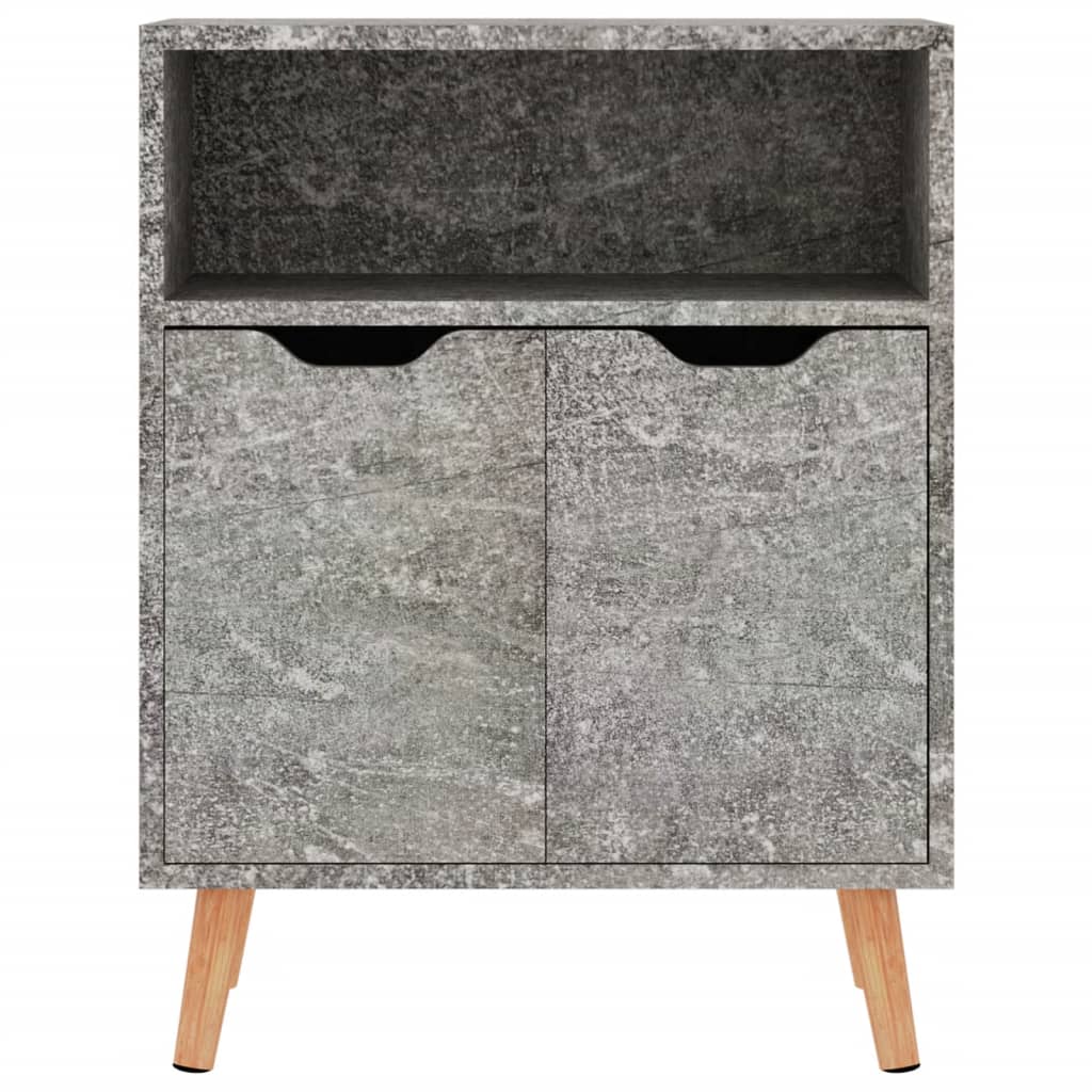 Buffet gris béton 60x30x72 cm bois d'ingénierie - XIOS