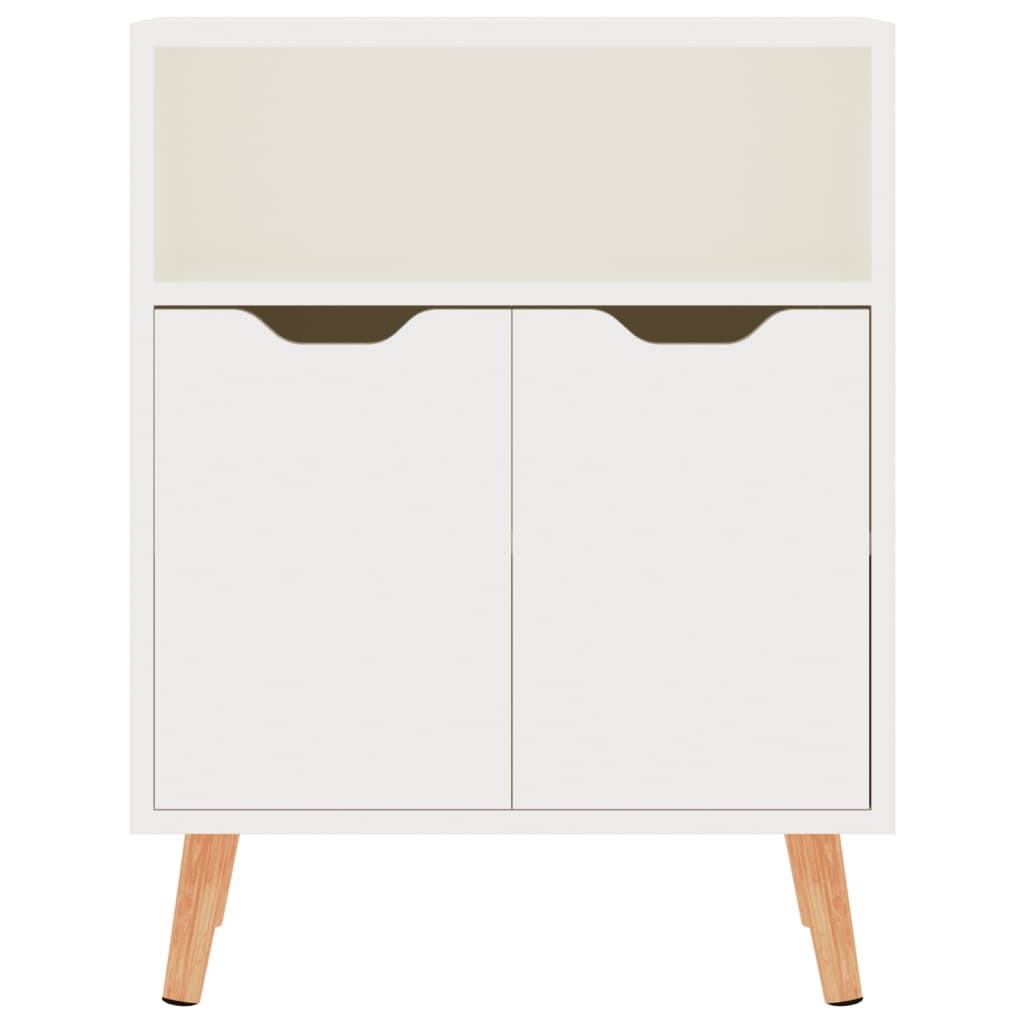 Buffet blanc brillant 60x30x72 cm bois d'ingénierie - XIOS