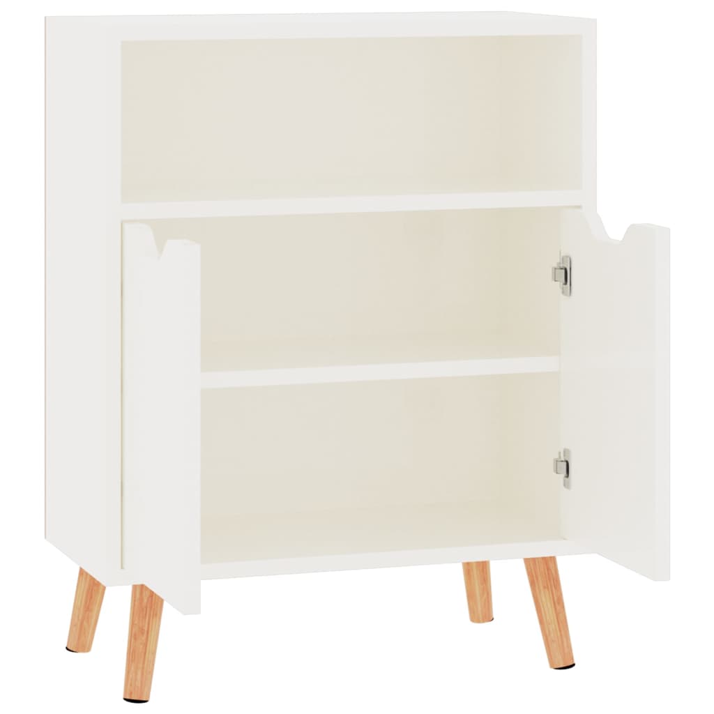 Buffet blanc brillant 60x30x72 cm bois d'ingénierie - XIOS