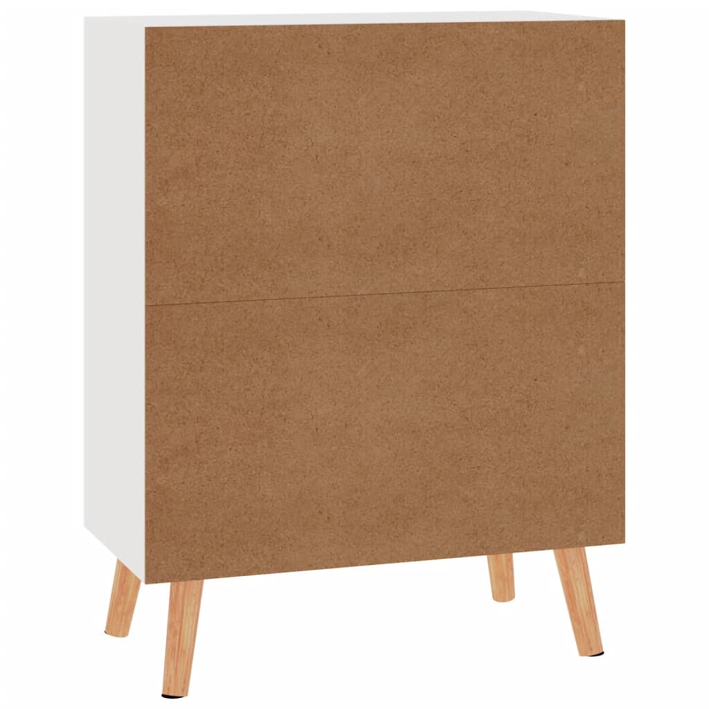 Buffet blanc brillant 60x30x72 cm bois d'ingénierie - XIOS