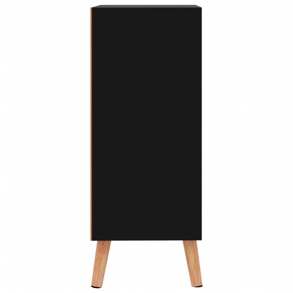 Buffet noir brillant 60x30x72 cm bois d'ingénierie - XIOS