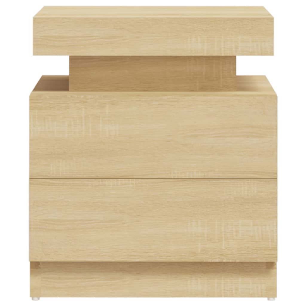Table de chevet Chêne sonoma 45x35x52 cm Bois d'ingénierie - XIOS