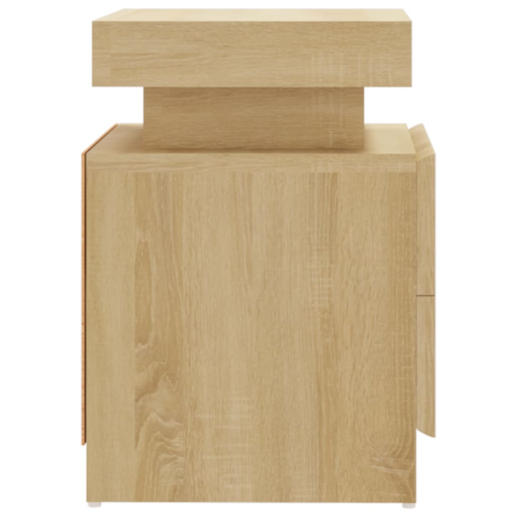 Table de chevet Chêne sonoma 45x35x52 cm Bois d'ingénierie - XIOS