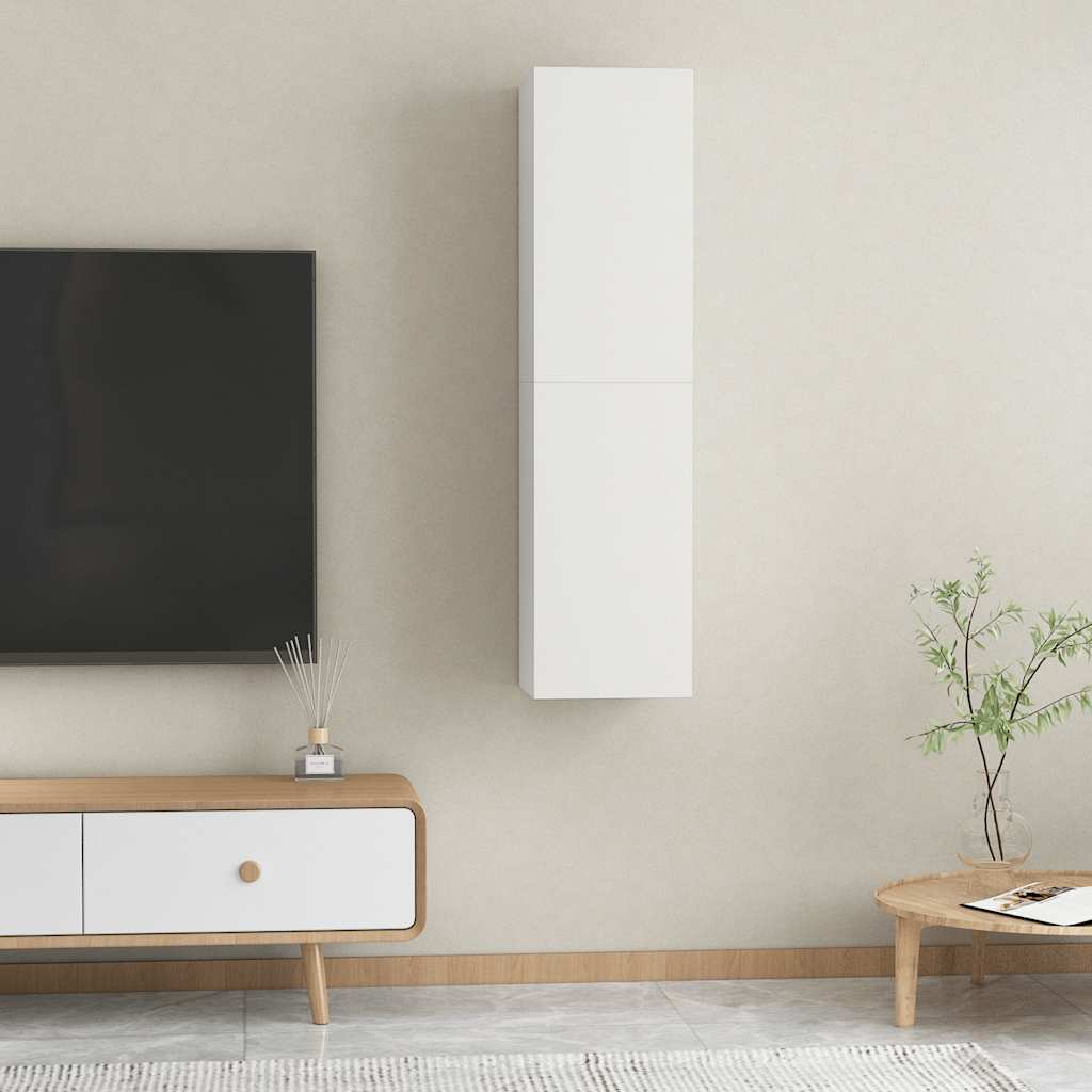 Meubles TV 2 pcs Blanc 30,5x30x60 cm Bois d’ingénierie - XIOS