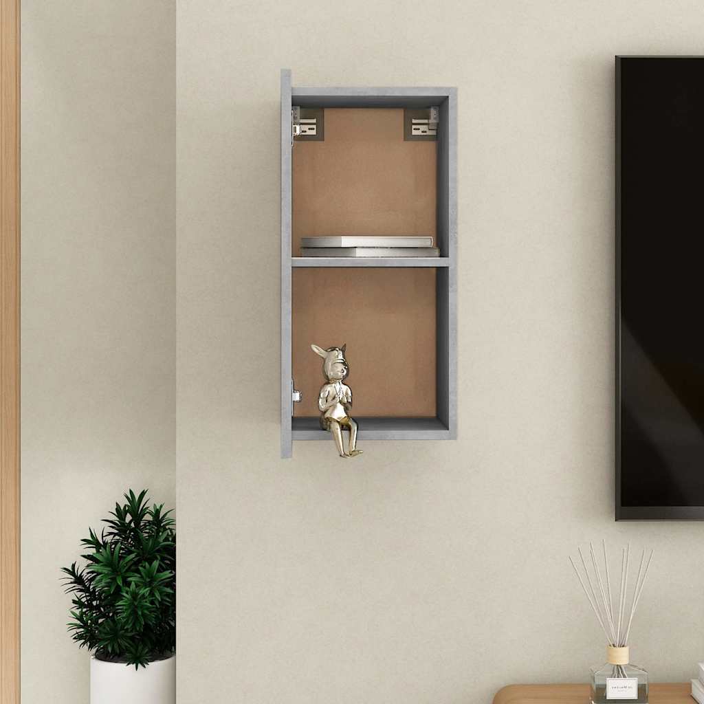 Meuble TV Gris béton 30,5x30x60 cm Bois d’ingénierie - XIOS