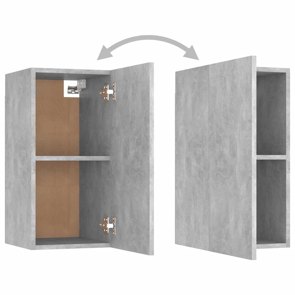 Meuble TV Gris béton 30,5x30x60 cm Bois d’ingénierie - XIOS