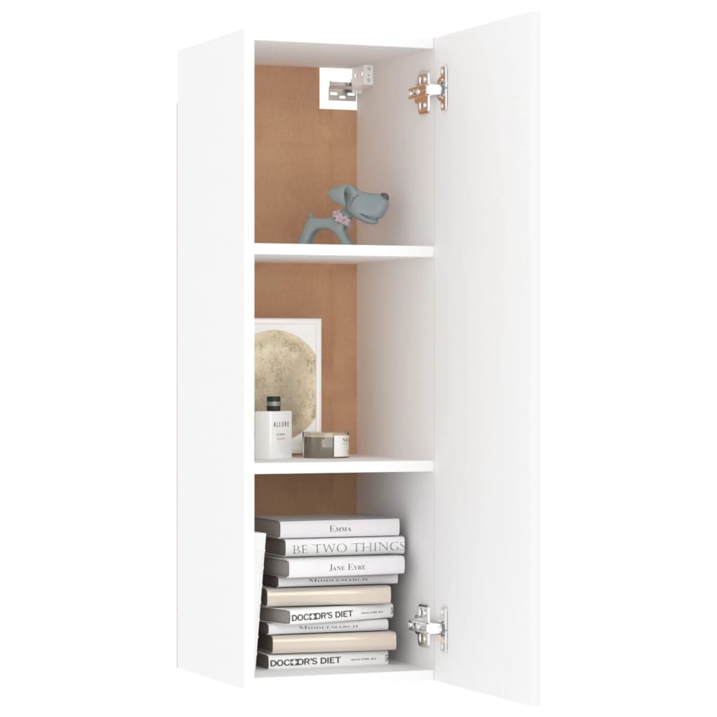 Meuble TV Blanc 30,5x30x90 cm Bois d’ingénierie - XIOS
