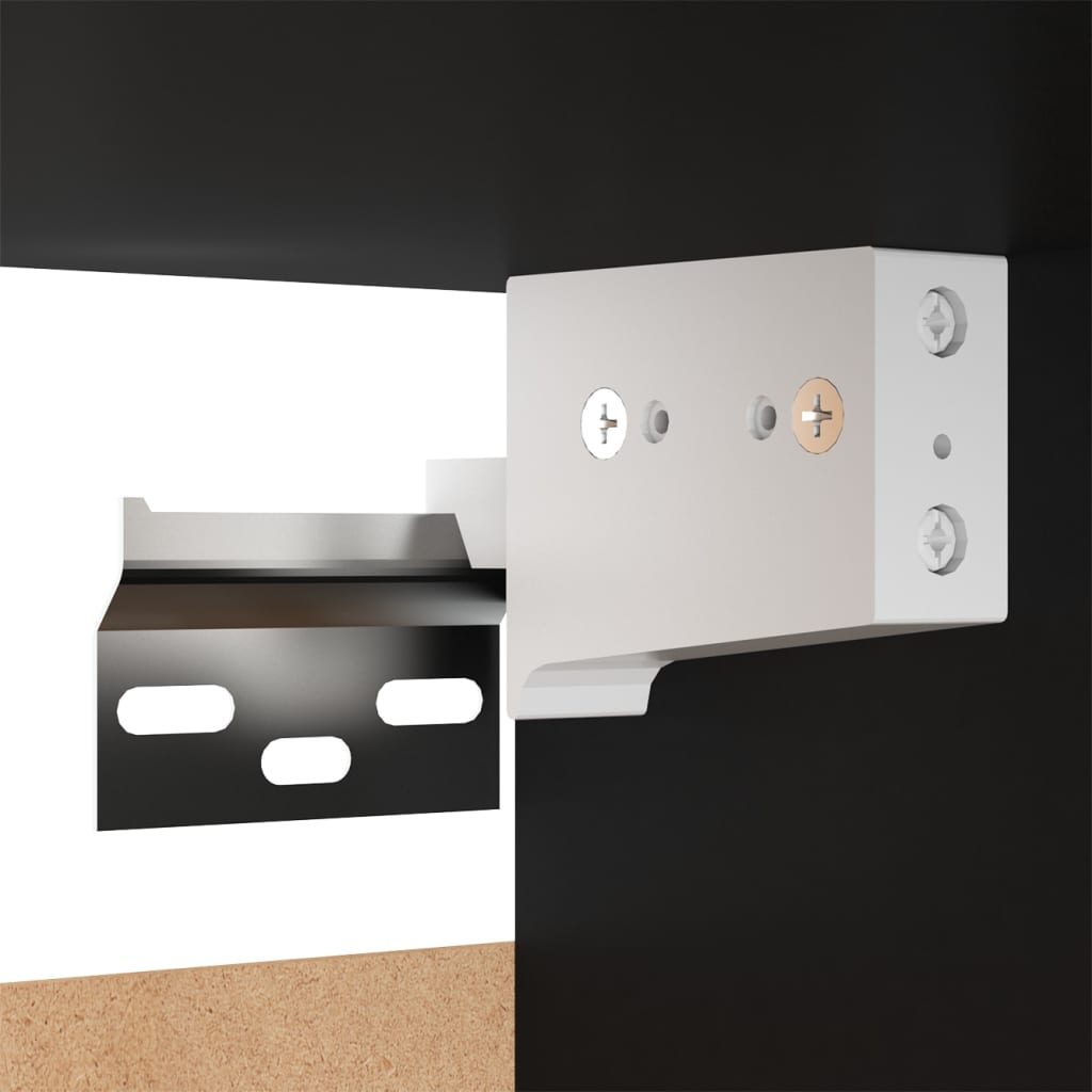 Meubles TV 2 pcs Noir 30,5x30x90 cm Bois d’ingénierie - XIOS