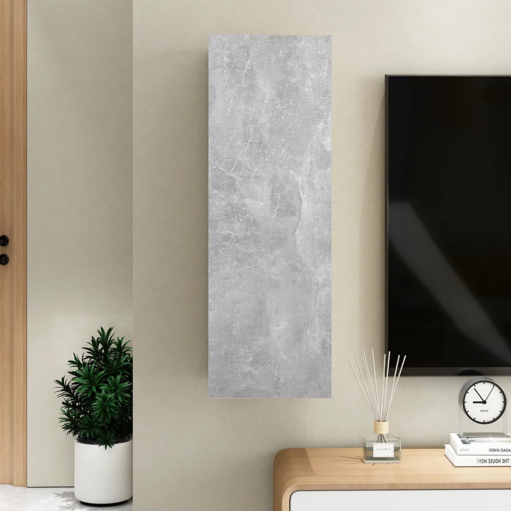 Meuble TV Gris béton 30,5x30x90 cm Bois d’ingénierie - XIOS