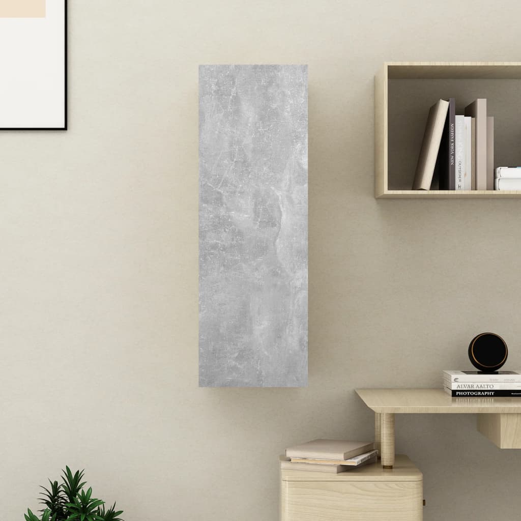 Meuble TV Gris béton 30,5x30x90 cm Bois d’ingénierie - XIOS