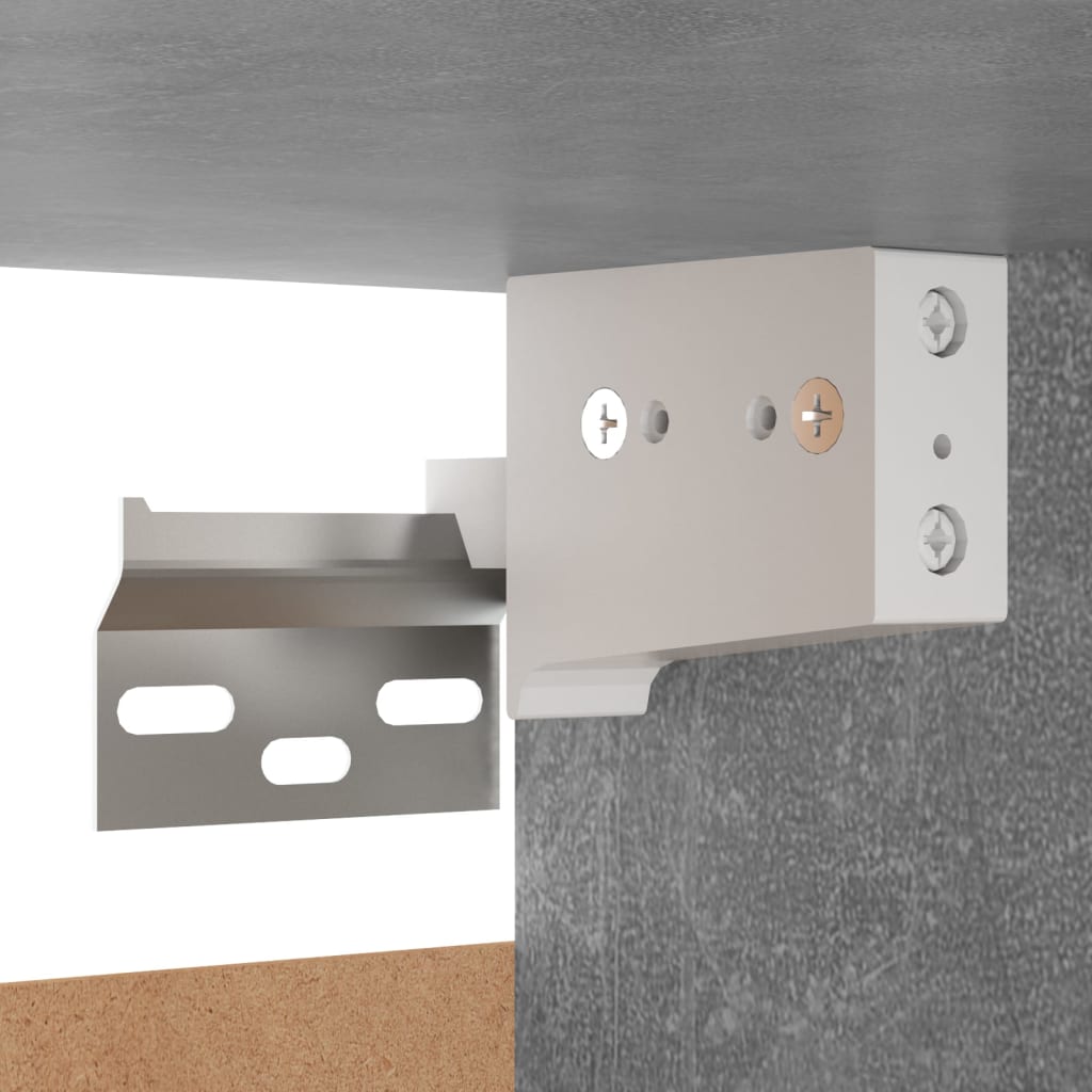 Meubles TV 2 pcs Gris béton 30,5x30x90 cm Bois d’ingénierie - XIOS