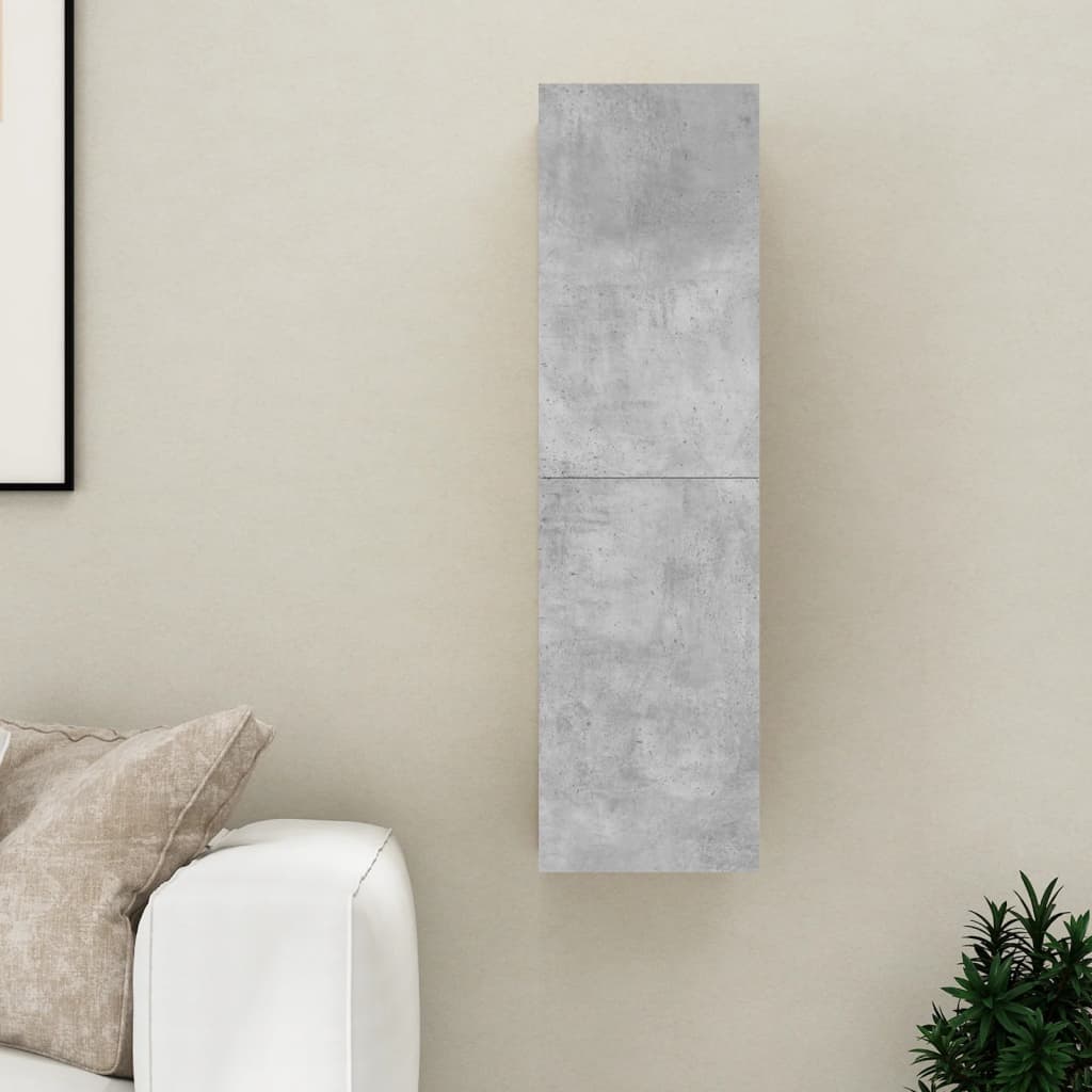 Meuble TV Gris béton 30,5x30x110 cm Bois d’ingénierie - XIOS