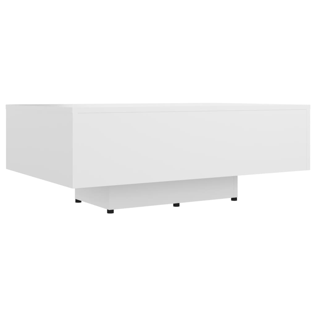 Table basse Blanc 85x55x31 cm Bois d'ingénierie - XIOS