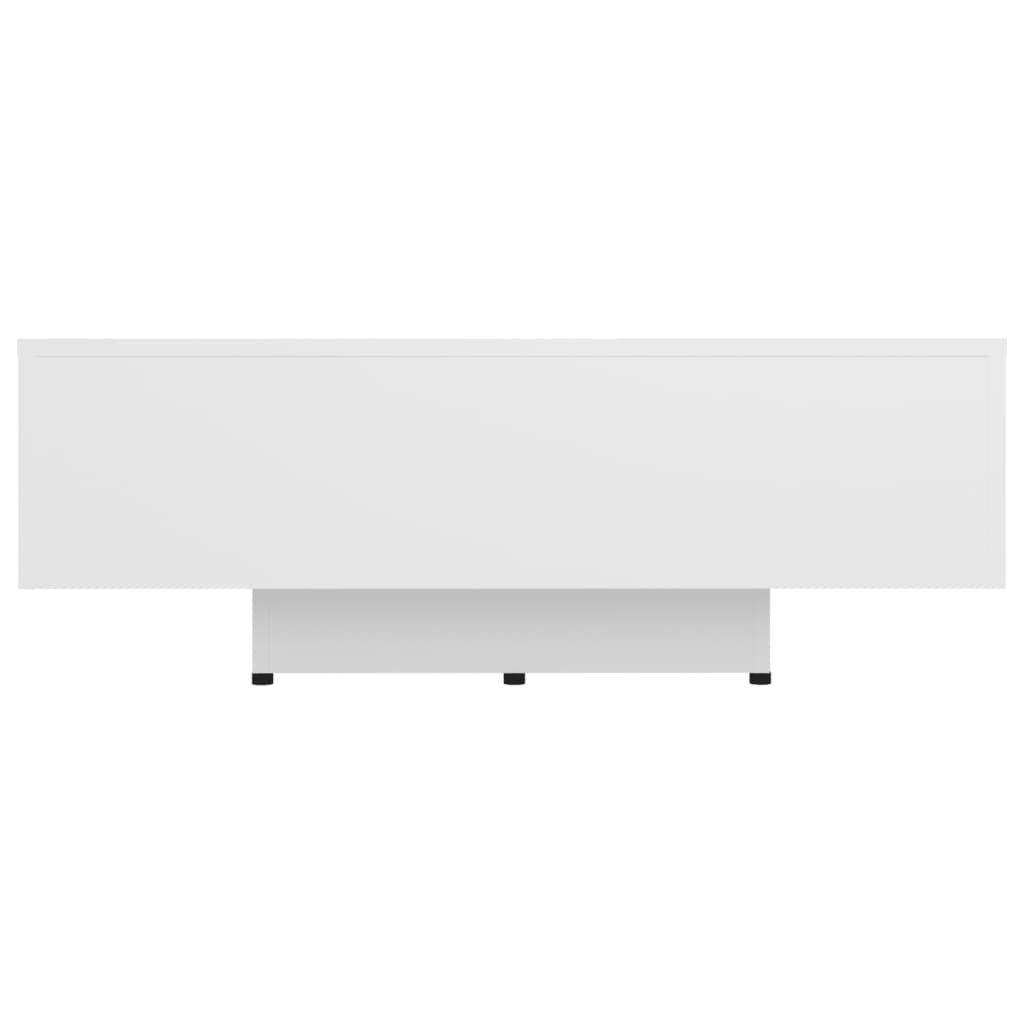 Table basse Blanc 85x55x31 cm Bois d'ingénierie - XIOS